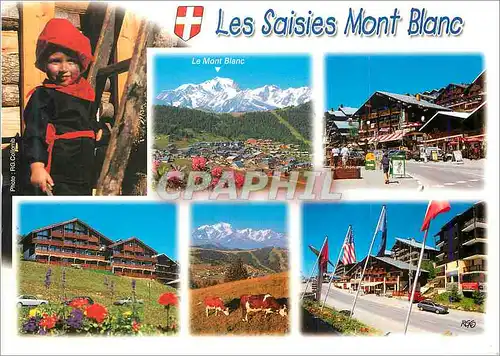 Cartes postales moderne Les Saisies Mont Blanc (alt 1650m) Decouverte d'une Station Dynamique et Ensoleillee face au Mon