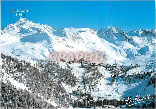 Cartes postales moderne Plagne Bellecote Savoie (alt 1930m) vue Panoramique de la Station et de son Domaine Skiable