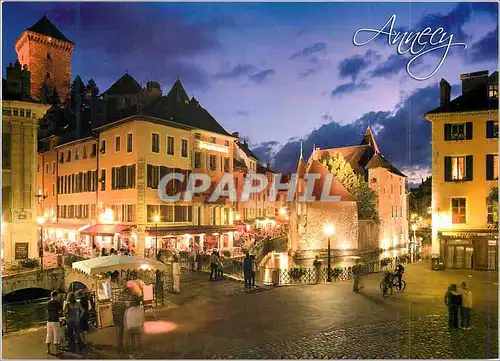 Cartes postales moderne Annecy Haute Savoie France Entre Lac et Montagnes le Palais de l'Isle et le Canal du Thiou Illum