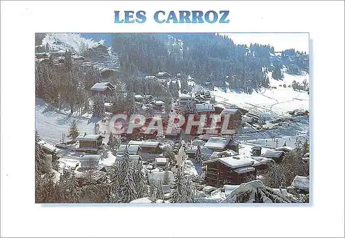 Moderne Karte Les Carroz alt 1140m 2500m (Haute Savoie France)