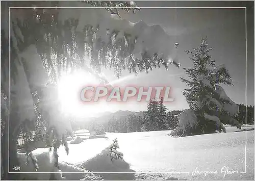 Cartes postales moderne Feux du Soir Image de Montagne