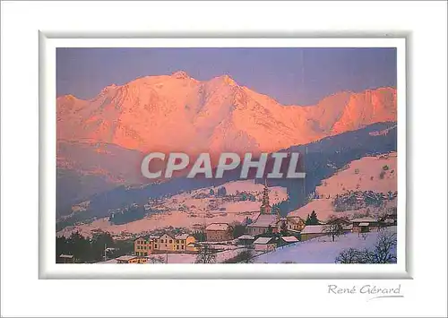 Cartes postales moderne Le Village au Couchant Image de Montagne