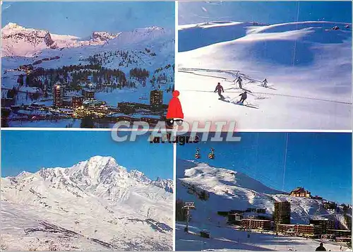 Cartes postales moderne La Plagne le Mont Blanc 4807m (Savoie France)