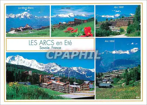 Cartes postales moderne Les Arcs (alt 1600 1800 2000 m) Decouverte des Stations au Coeur de l'Ete