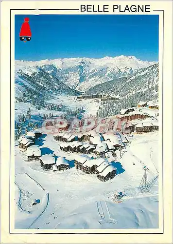Cartes postales moderne Belle Plagne (Savoie France) alt 2050m au fond Bellecotte