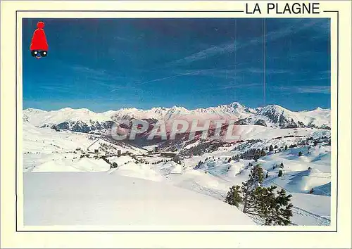 Moderne Karte La Plagne (Savoie France)
