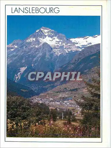 Cartes postales moderne Lanslebourg (alt 1400m) an Haute Maurienne le Village face a la Dent Parrachee Images de Savoie