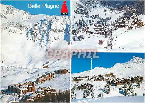 Moderne Karte Belle Plagne (Savoie France)