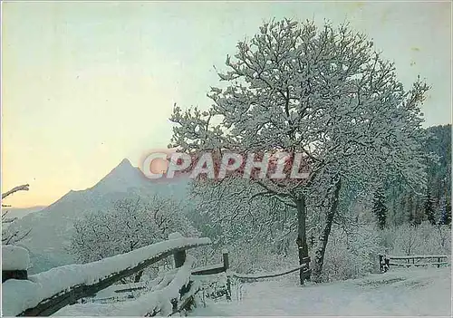 Cartes postales moderne Les Alpes en Hiver Quand pour notre Plaisir l'Aube Decouvre la Nature Endormie