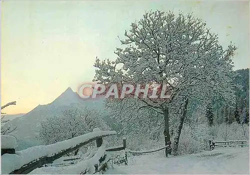 Moderne Karte Les Alpes en Hiver Quand pour notre Plaisir l'Aube Decouvre la Nature Endormie