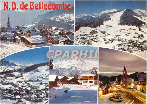 Moderne Karte Notre Dame de Bellecombe (Savoie) alt 1134m