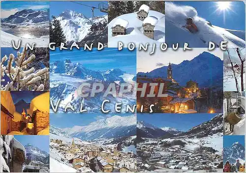 Cartes postales moderne Val Cenis 1500m Savoie France la Dent Parrachee 3684m