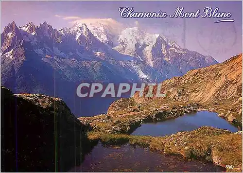 Cartes postales moderne Chamonix Mont Blanc (alt 1035m) le Pays du Mont Blanc Haute Savoie Panorama sur la Chaine du Mon