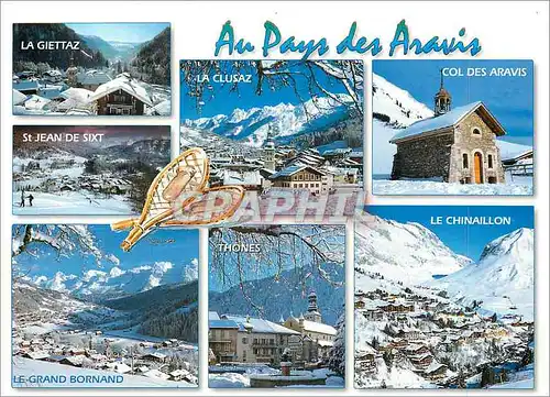 Cartes postales moderne Au Pays des Aravis La Giettaz St Jean de Sixt Le Grand Bornard Thones Col des Aravis Clusaz Le C