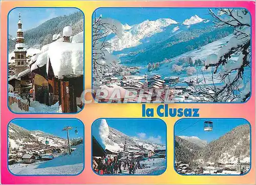 Cartes postales moderne La Clusaz Altitude 1100 2650 m Station des Aravis Haute Savoie