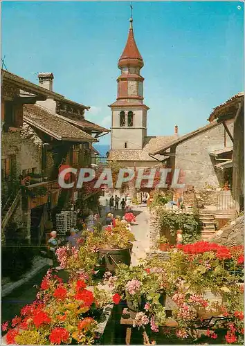 Cartes postales moderne Yvoire (Hte Savoie) Vieux Village Medieval La Rue Fleurie et l'Eglise