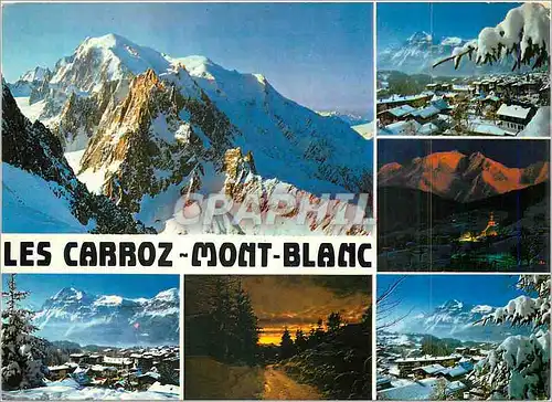 Moderne Karte Les Carroz Au Pays du Mont Blanc Haute Savoie France