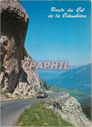 Moderne Karte Au Pays du Mont Blanc Haute Savoie Entre la Vallee de l'Arve et la Clusaz La Route du Col de la