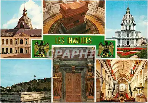 Moderne Karte Paris et ses Merveilles Hotel des Invalides La Cour d'Honneur Le Tombeau de S M Napoleon Ier L'E