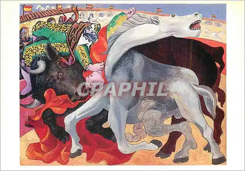 Moderne Karte Musee Picasso Paris Picasso Pablo 1881 1973 Corrida La Mort du Torero 1933
