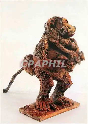 Moderne Karte Musee Picasso Paris Picasso Pablo 1881 1973 Le Guenon et son Petit 1951