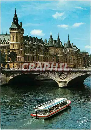Cartes postales moderne Paris et ses Merveilles La Seine au Pont au Change et la Conciergerie Tour de l'Horloge Tour de