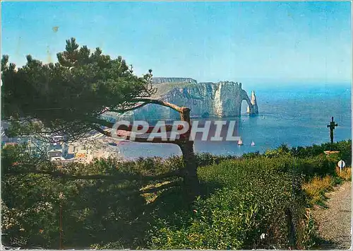 Cartes postales moderne Etretat Normandie France L'Aiguille et la Porte d'Aval