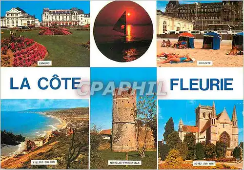 Cartes postales moderne La Cote Fleurie Cabourg Houlgate Villers sur Mer Dives sur Mer