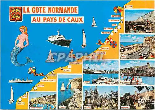 Cartes postales moderne La Cote Normandie au Pays de Caux