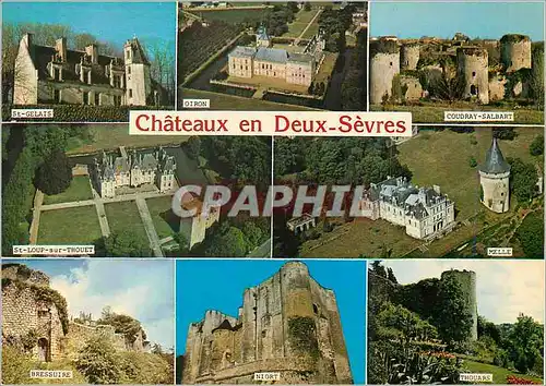 Cartes postales moderne Chateaux en Deux Sevres St Gelais Oiron Coudray Salbart St Loup sur Thouet Melle bressuire Niort