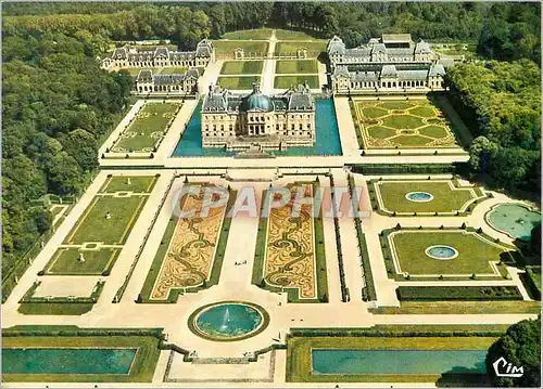 Moderne Karte Chateau de Vaux le Vicomte Construit par le Vau de 1656 a 1661 pour le Surintendant Nicolas Fouq