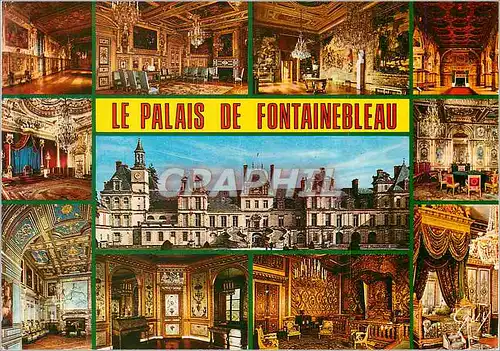 Cartes postales moderne Fontainebleau et ses Merveilles (Seine et Marne) Le Palais La Galerie Francois Ier Le Salon Loui