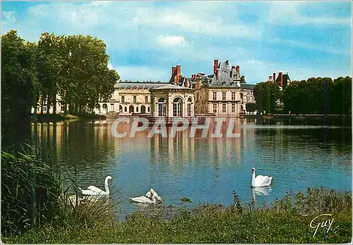 Cartes postales moderne Fontainebleau et ses Merveilles L'Etang des Carpes Le Pavillon de L'Empereur et le Palais