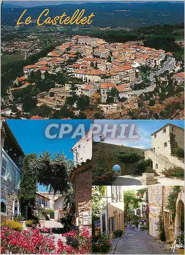 Moderne Karte Souvenir du Castellet