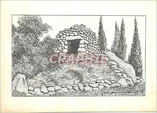 Cartes postales moderne Un Orri en Cerdagne Encre de Chine Labrot