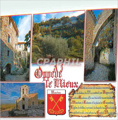 Cartes postales moderne Oppede le Vieux (Vaucluse) Pittoresque Village du Massif d Luberon