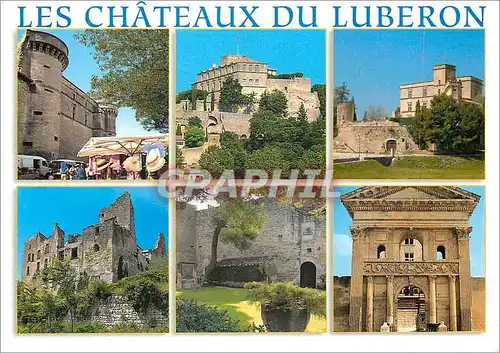 Cartes postales moderne Les Chateaux du Luberon Chateaux de Gordes Ansouis Lourmarin Lacoste Menerbes et la Tour d'Aigue