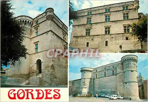 Moderne Karte Gordes Le Chateaux XIVe Siecle