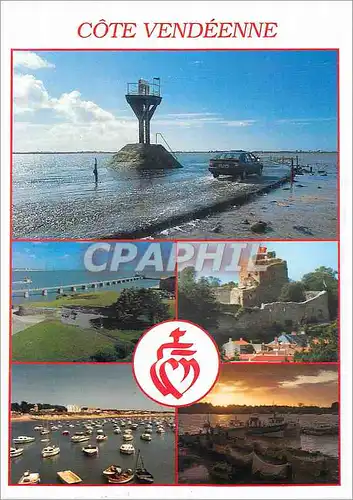 Cartes postales moderne Noirmoutier Cote Vendeenne Le Gois Les Sables d'Olonne Le prieure St Nicolas Talmont Saint Hilai