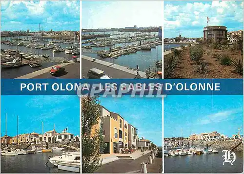 Cartes postales moderne Les Sables d'Olonne Port Olona Capitainerie Pontons et Commerce