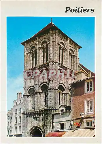 Cartes postales moderne Poitiers (Vienne) L'Art Roman en Poitou Eglise St Porchaire (Mon Hist) Reconstruite au XVIe S Cl