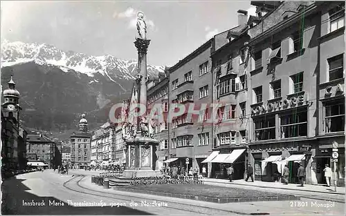 Cartes postales moderne Innsbruck Maria TheresienstraBe Gegen die Nordkette