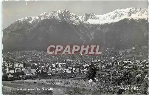 Cartes postales moderne Innsbruck gegen die Nordkette