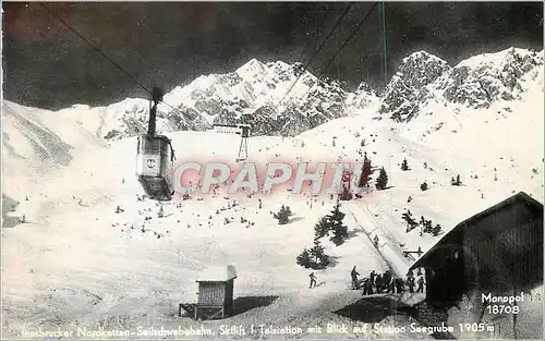 Cartes postales moderne Innsbruck Nordkette Sailschwabehn Skilift