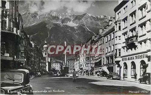 Cartes postales moderne Innsbruck Maria TheresienstraBe mit Nordkette Automobile