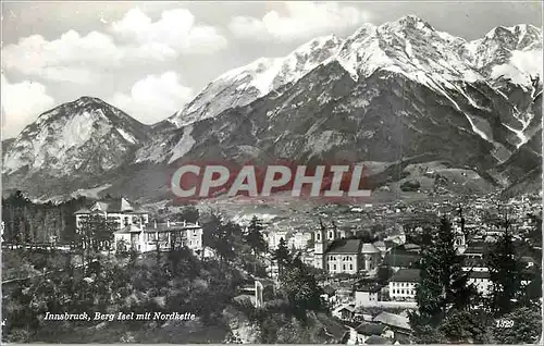 Moderne Karte Innsbruck Berg Isel mit Nordkette