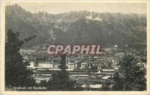 Moderne Karte Innsbruck mit Nordkette