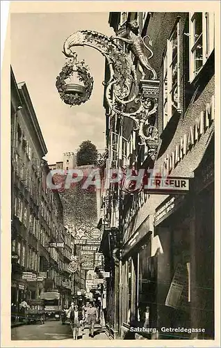Cartes postales moderne Salzburg Getreidegasse Friseur Coiffeur