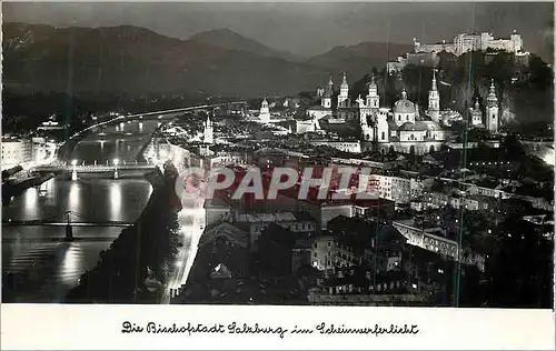 Cartes postales moderne Die Bisahofstadt Salzburg im Scheinnverferlicht