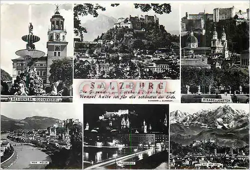 Cartes postales moderne Salzburg Die Gegenden von Salzburg Instanbul und Niepel Halte Ich fur die Schonsten der Erde